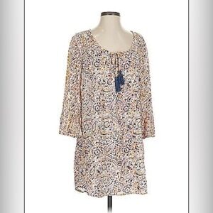 Billabong Floral Print Women's Dress with Tassels Size L